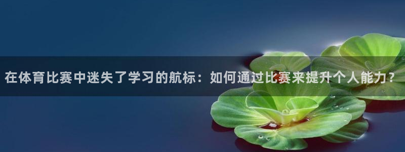 球王会体育：在体育比赛中迷失了学习的航标：如何通过比赛来提升个人能力？